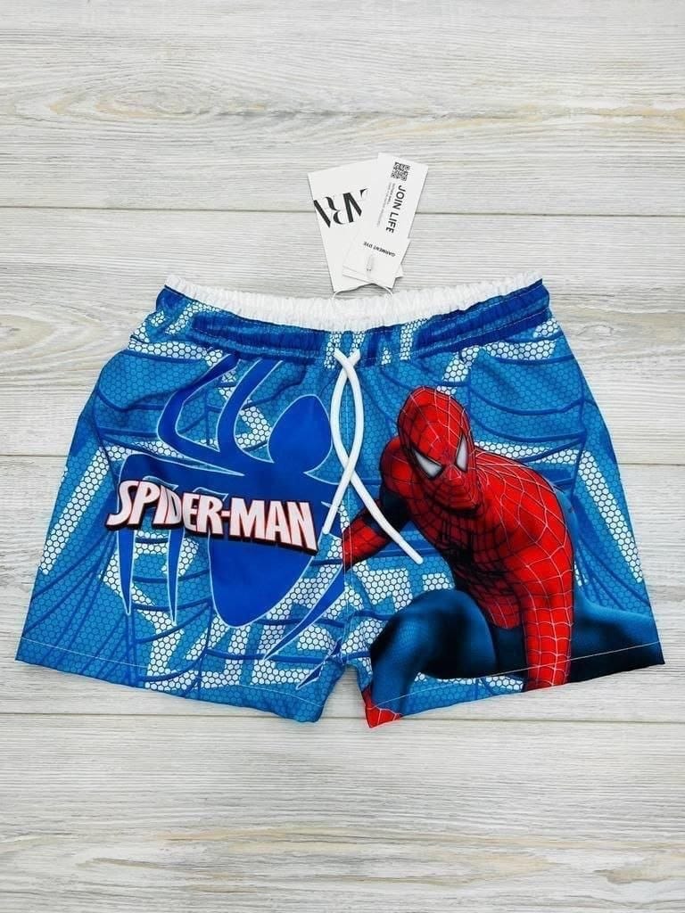 Boys Spider Print Swim Shorts