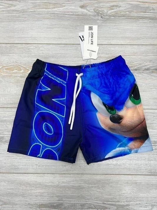 Boys Hero Print Swim Shorts