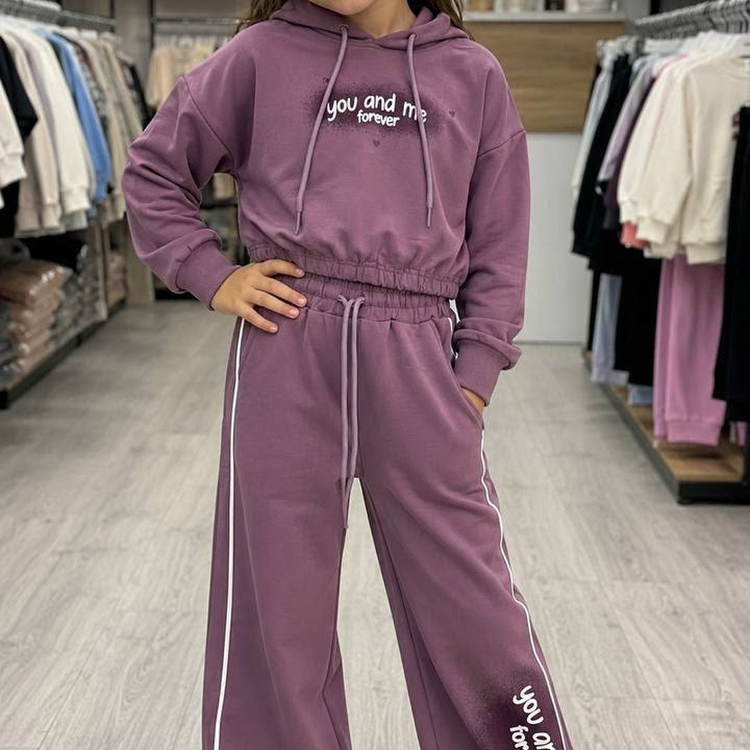 Girls 3-Piece Hoodie Tracksuit Set